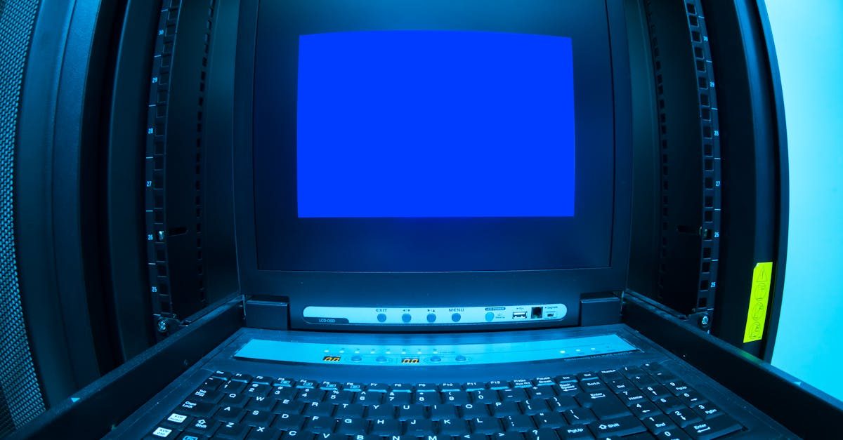 Windows laptop showing a blue screen error