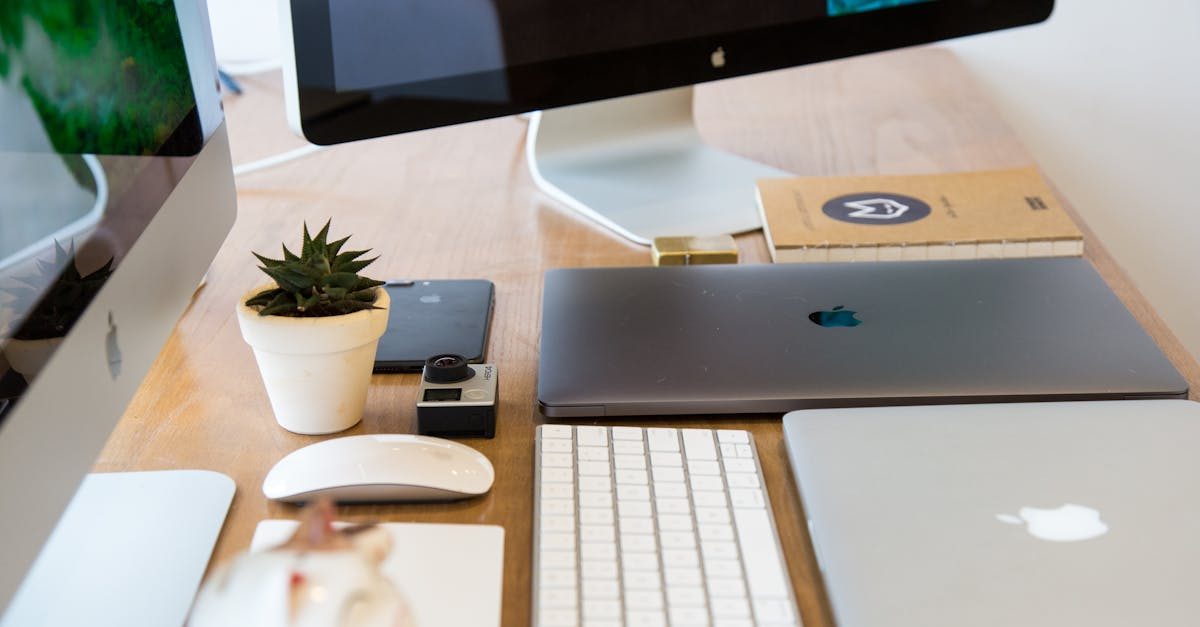 MacBook on a desk